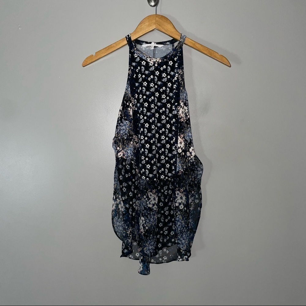 BCBG Generation Floral Tiered Blouse
